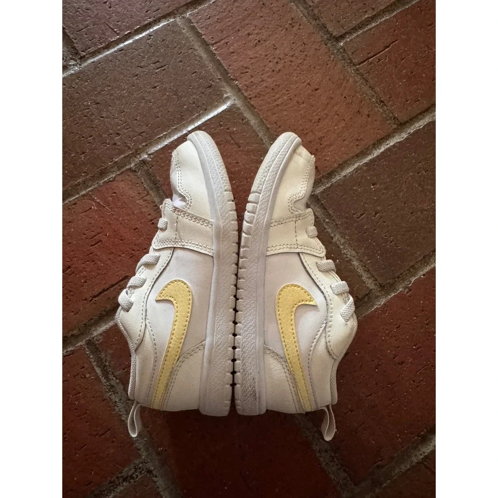 Jordan 1 Low Alt White Citron Tint Toddler Sneakers FN7398-181 Size 10C